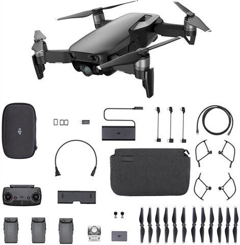 Refurbished: DJI Mavic Air Fly More Drone (With Accessories) Black Onyx, C