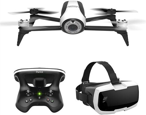 Refurbished: Parrot Bebop Drone 2 with Skycontroller 2 with FPV Goggles, B