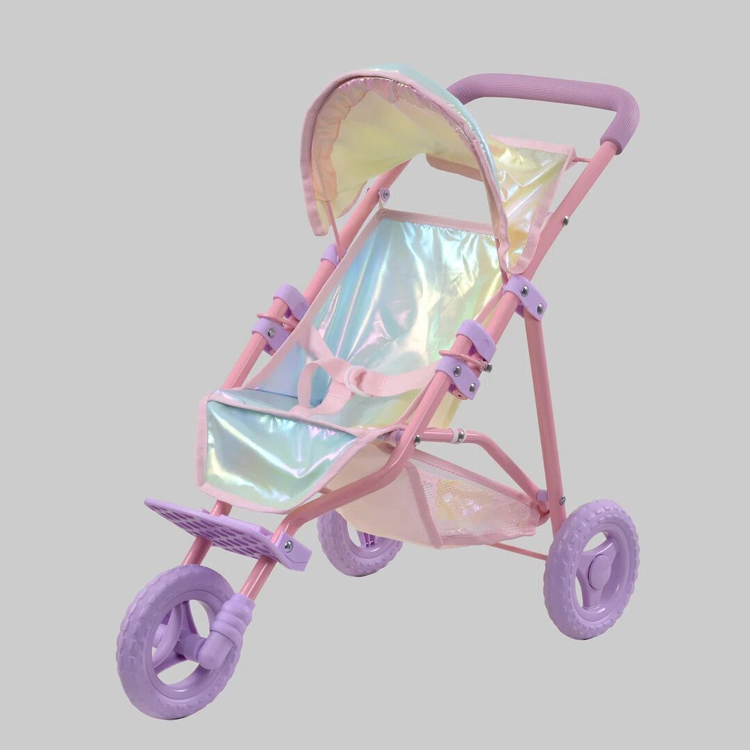 Olivia’s Little World by Teamson Kids Olivia's Little World Doll Jogging-Style Stroller, Pink/Gray brown 54.0 H x 61.0 W x 33.0 D cm