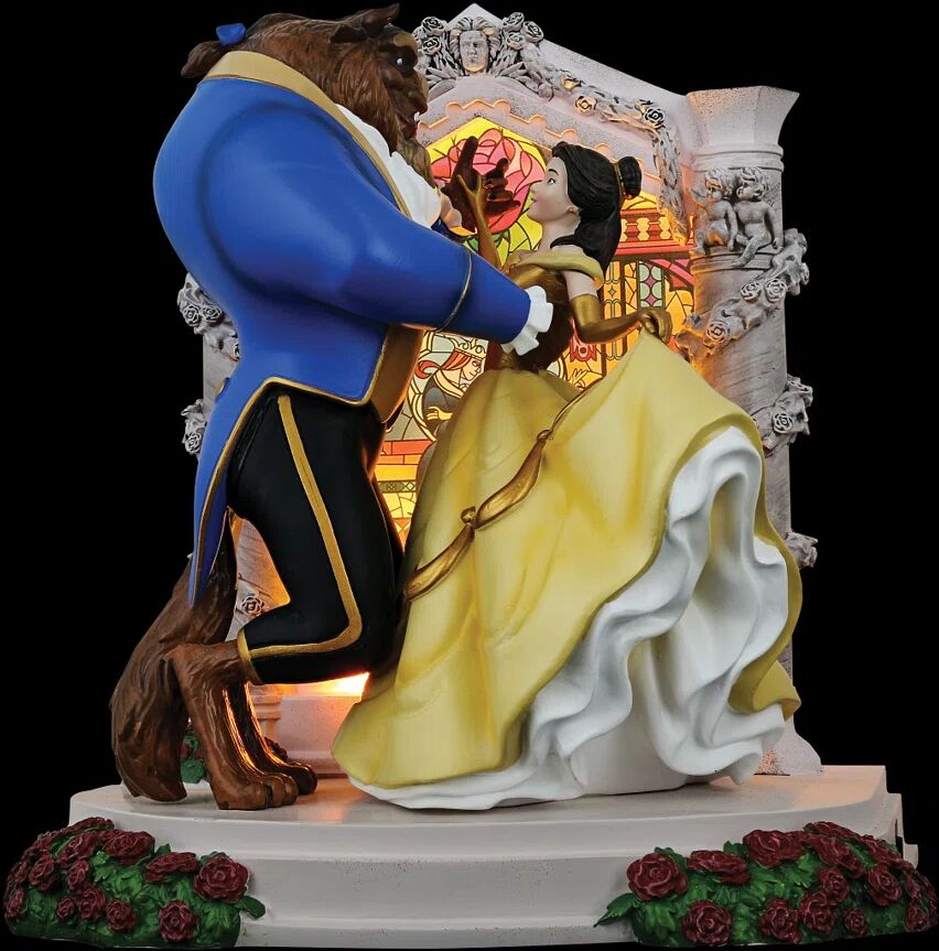 Disney Beauty and the Beast Figurine blue/brown/white/yellow 23.0 H x 15.0 W x 22.0 D cm