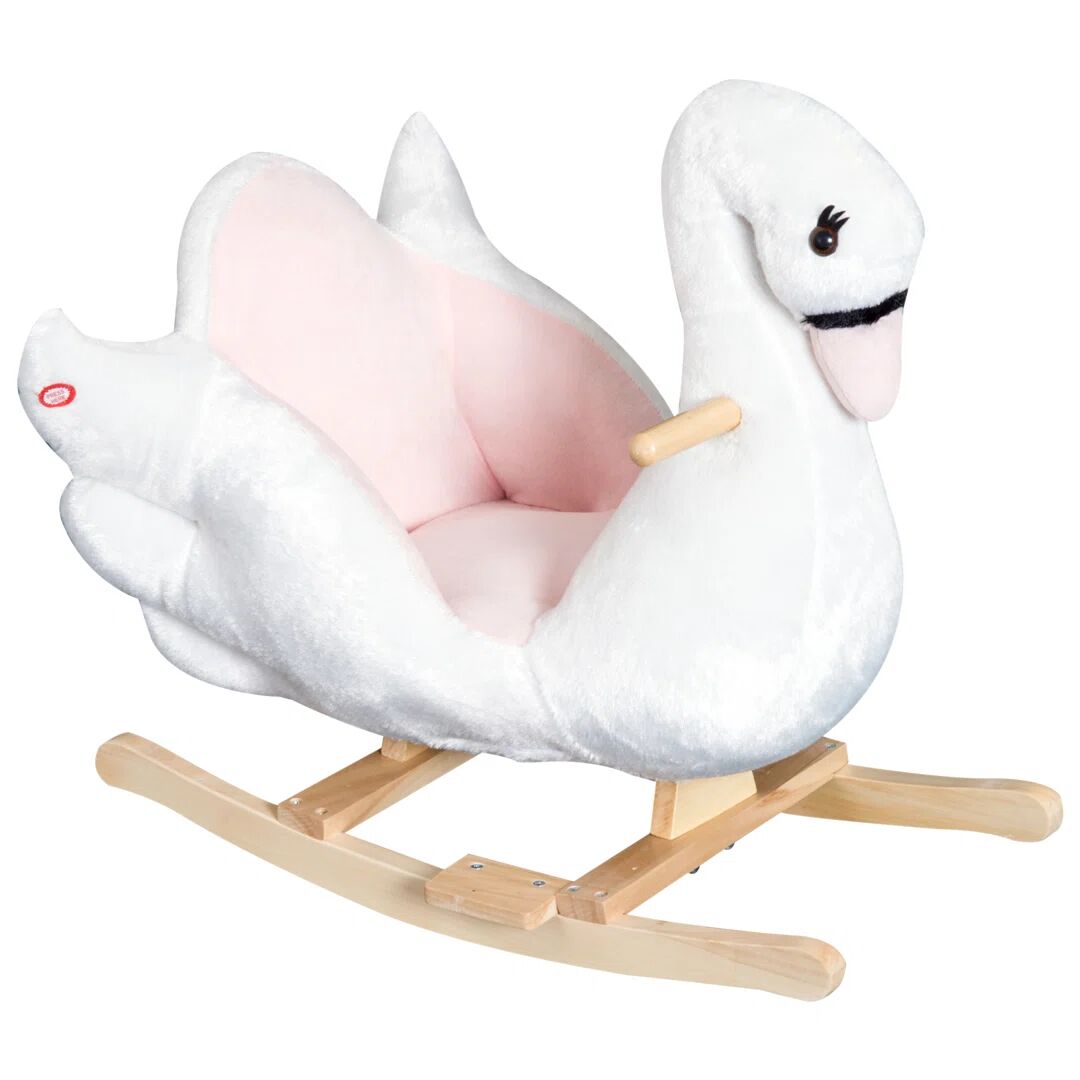 Freeport Park Kara Swan Rocker pink 55.0 H x 32.0 W cm