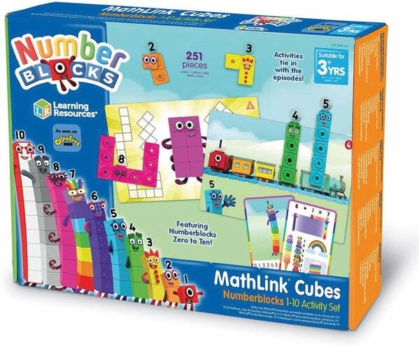 Learning Resources Mathlink Cubes Numberblocks 1-10 Activity Set