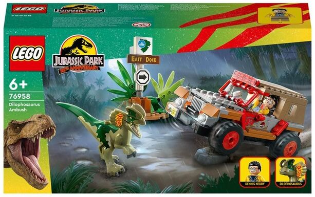 Lego Jurassic Park Dilophosaurus Ambush Set 76958