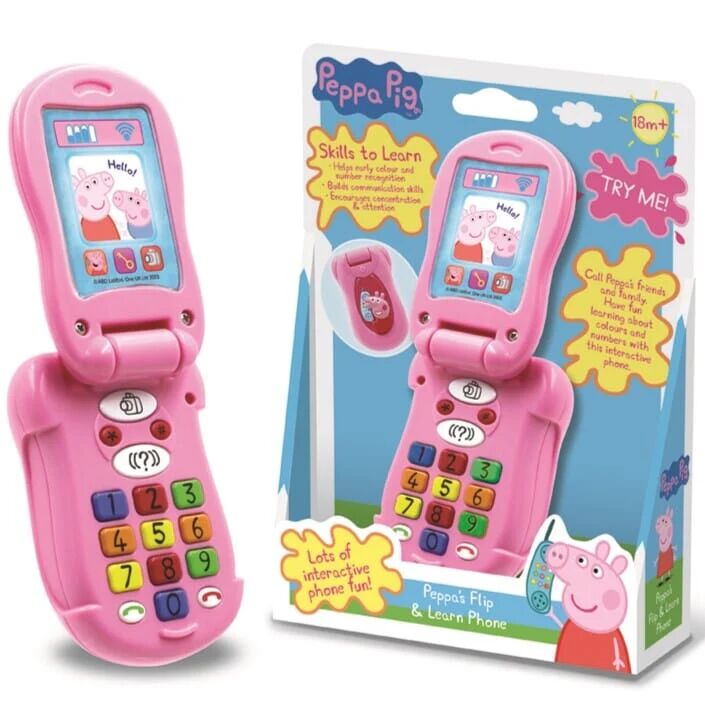 Peppa Pig Flip & Learn Phone - 18 Months+ - Educational Toy TRENDS UK LTD