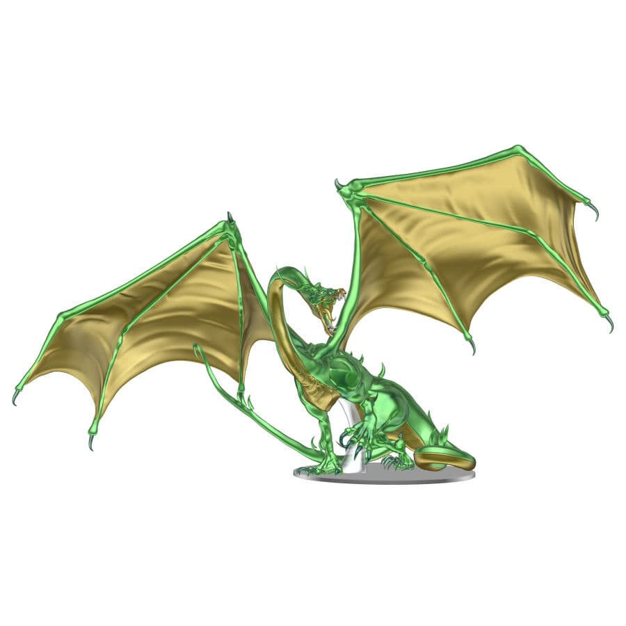 Wizkids Dungeons & Dragons Icons Of The Realms: Adult Emerald Dragon Premium Figure