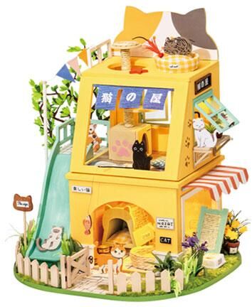 LatestBuy Toy Box Robotime DIY Miniature Doll House (Cat House)