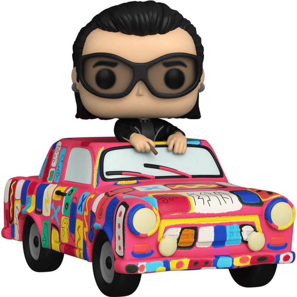 Funko Pop U2 Bono with Achtung Baby Car Pop! Ride