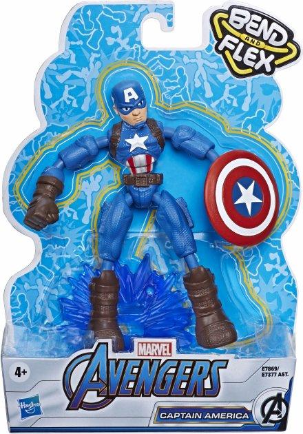 Hasbro   Bend and Flex   Avengers Marvel   Captain America