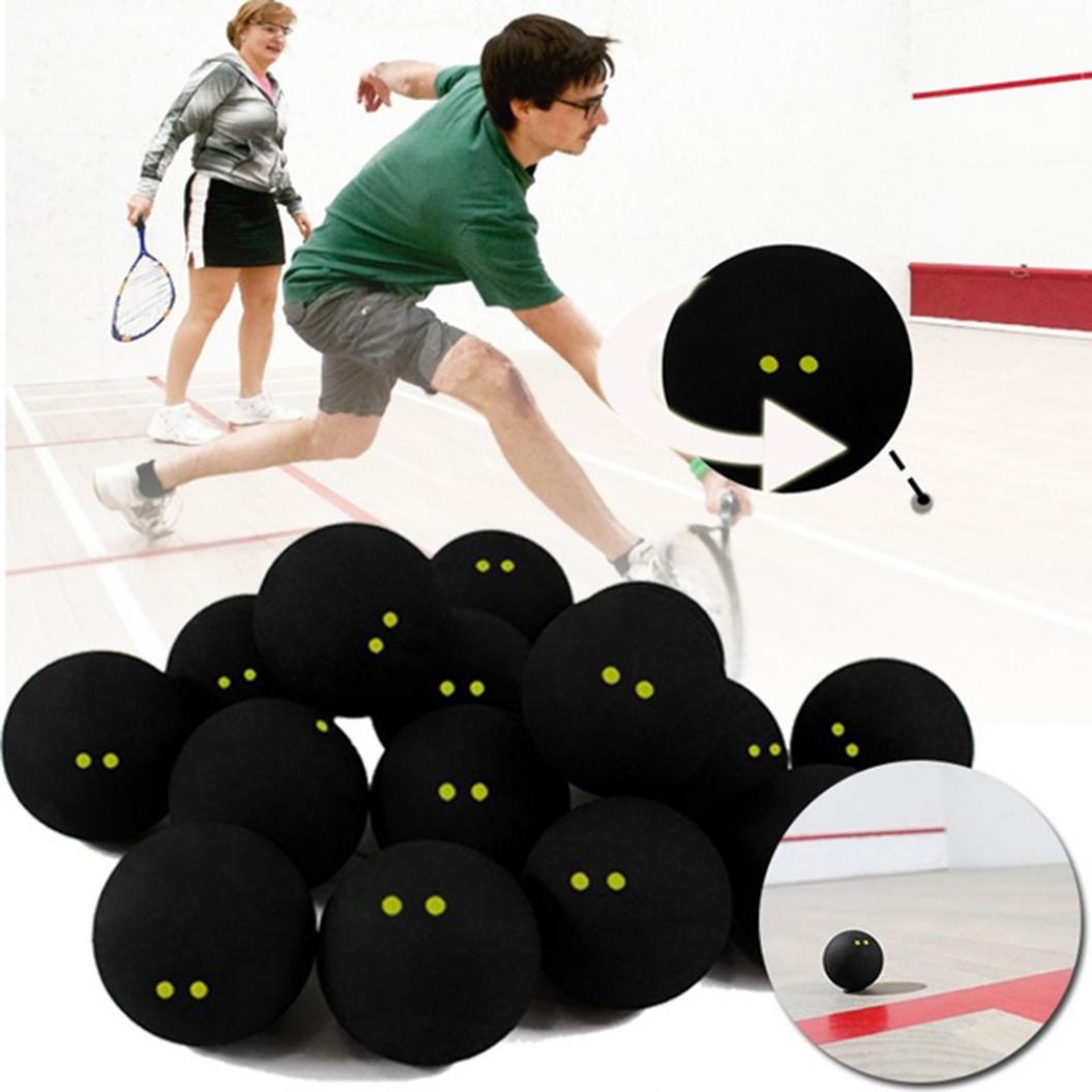 Toy Professional Player Competition Squash Ball Two Yellow Dots Low Speed Accessory