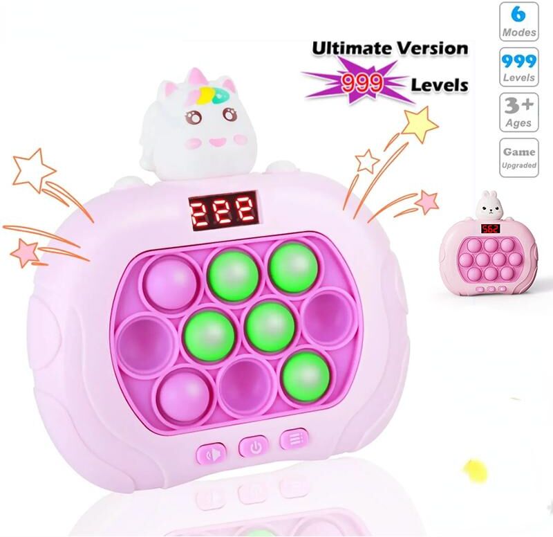 Fashion Panda 999 Level Electronic Pop Quick Push Game Console Suitable for Adults and Childrens Toys Anti Stress Sensory Bubble Fidget Gifts