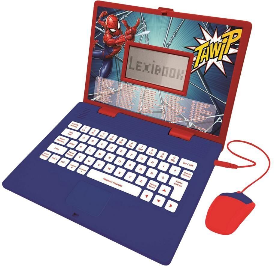 LEXIBOOK Bilingual French & English Educational Laptop - Spiderman