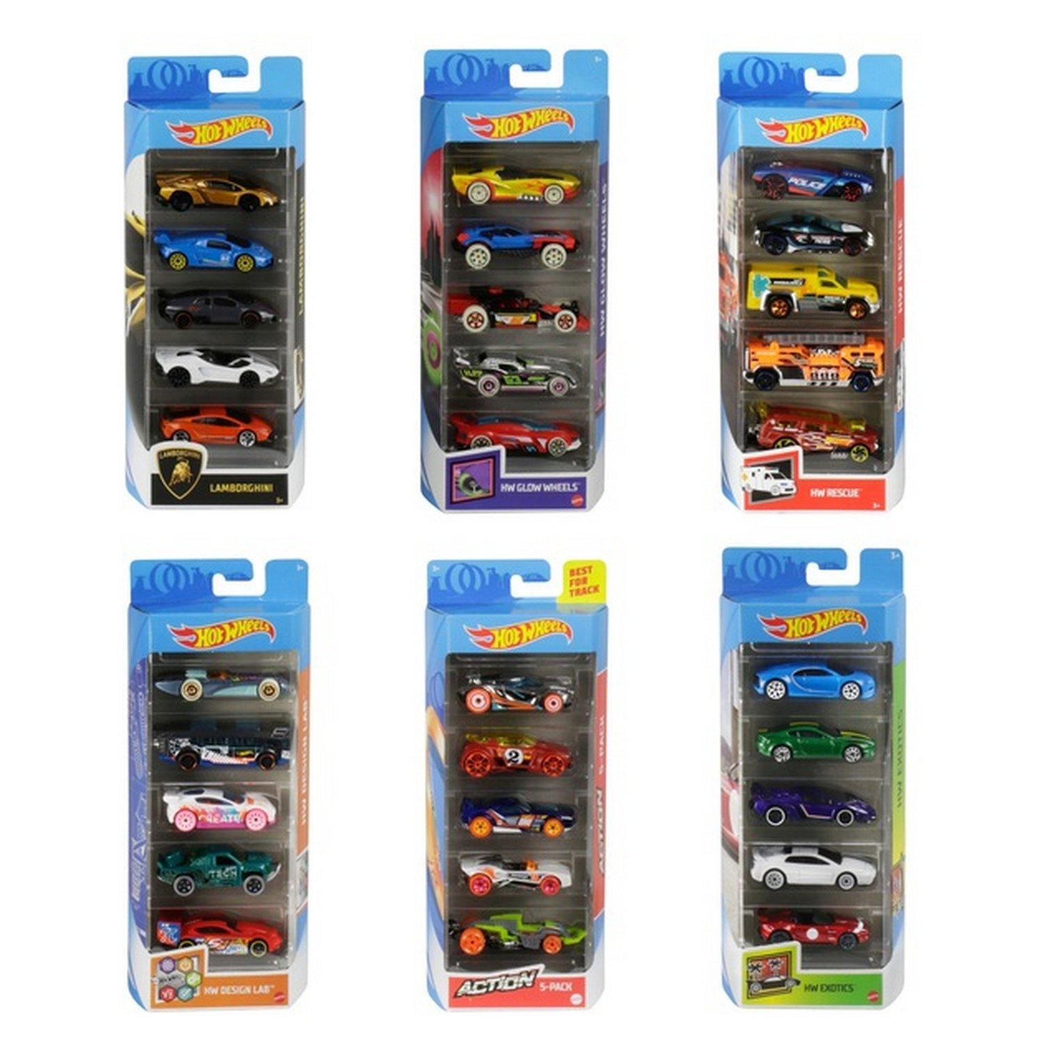 Hot Wheels 5 Cars Gift Pack (Styles Vary, One Supplied)