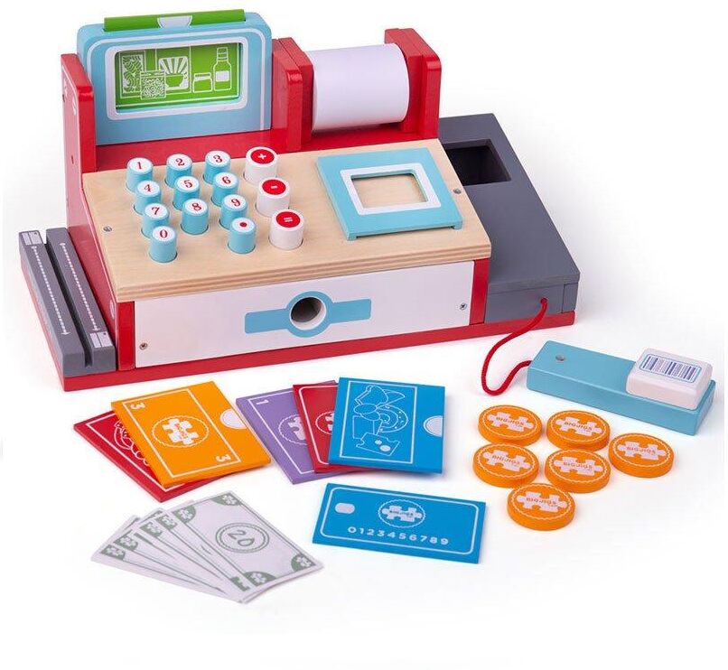 Bigjigs Toys Shop Till with Scanner Toy