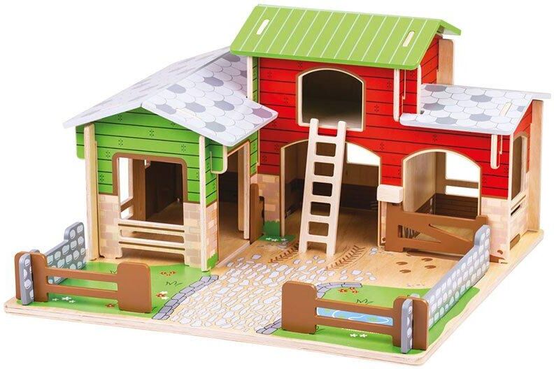 Bigjigs Toys Cobblestone Farm Playset