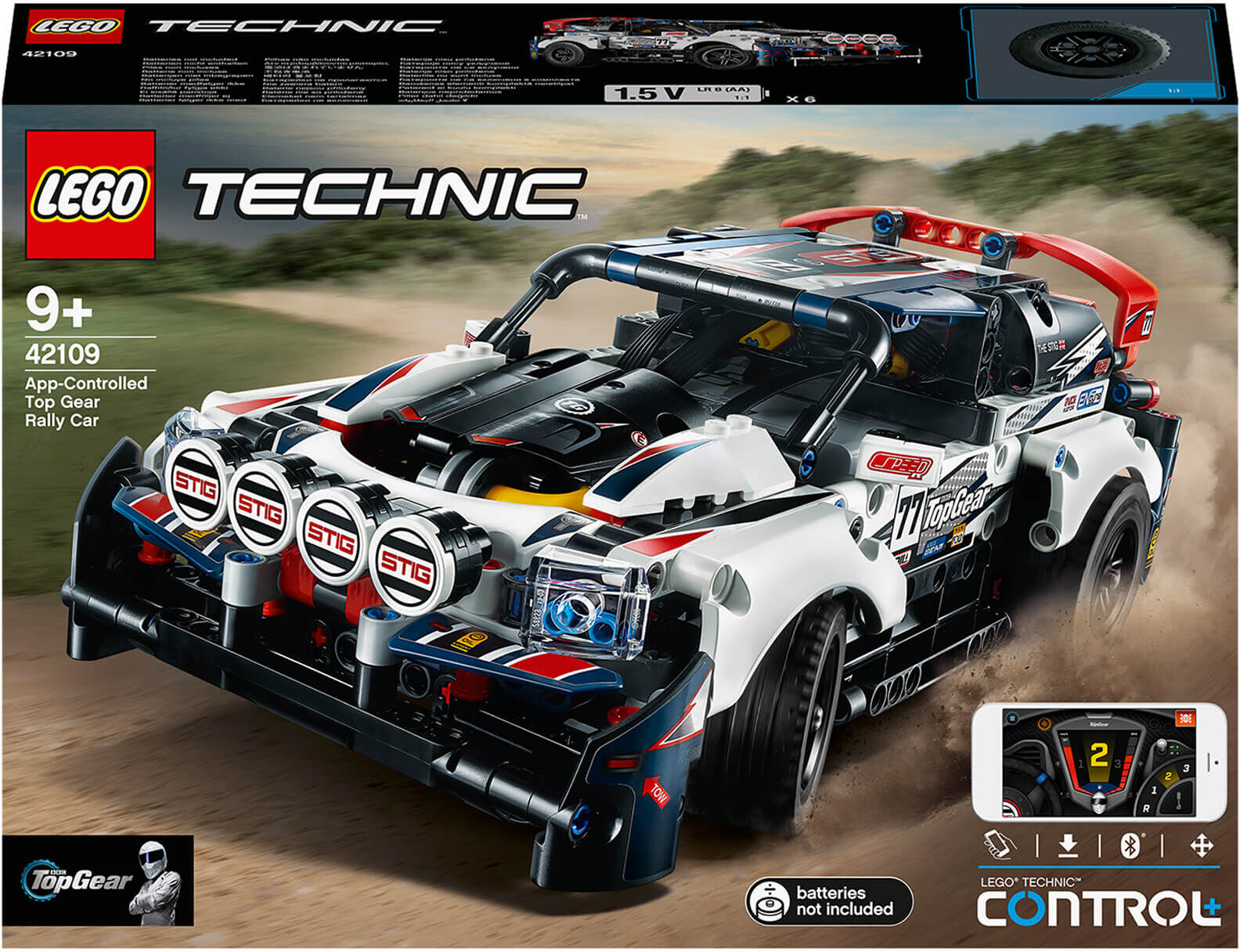 Lego Technic: App-Controlled Top Gear Rally Car RC Toy (42109)-male