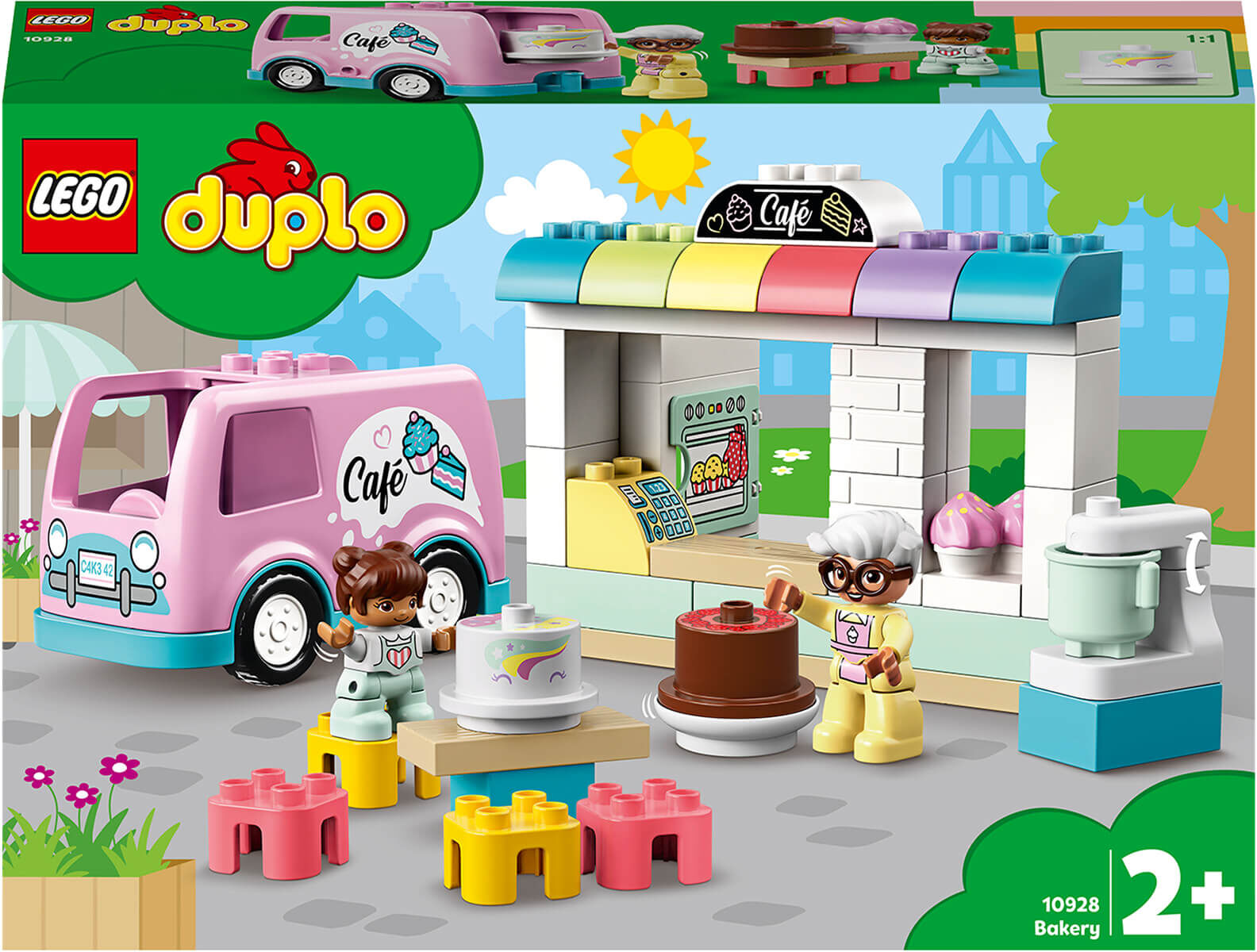 Lego DUPLO Town: Bakery and Cafe Van Toy For Toddlers (10928)