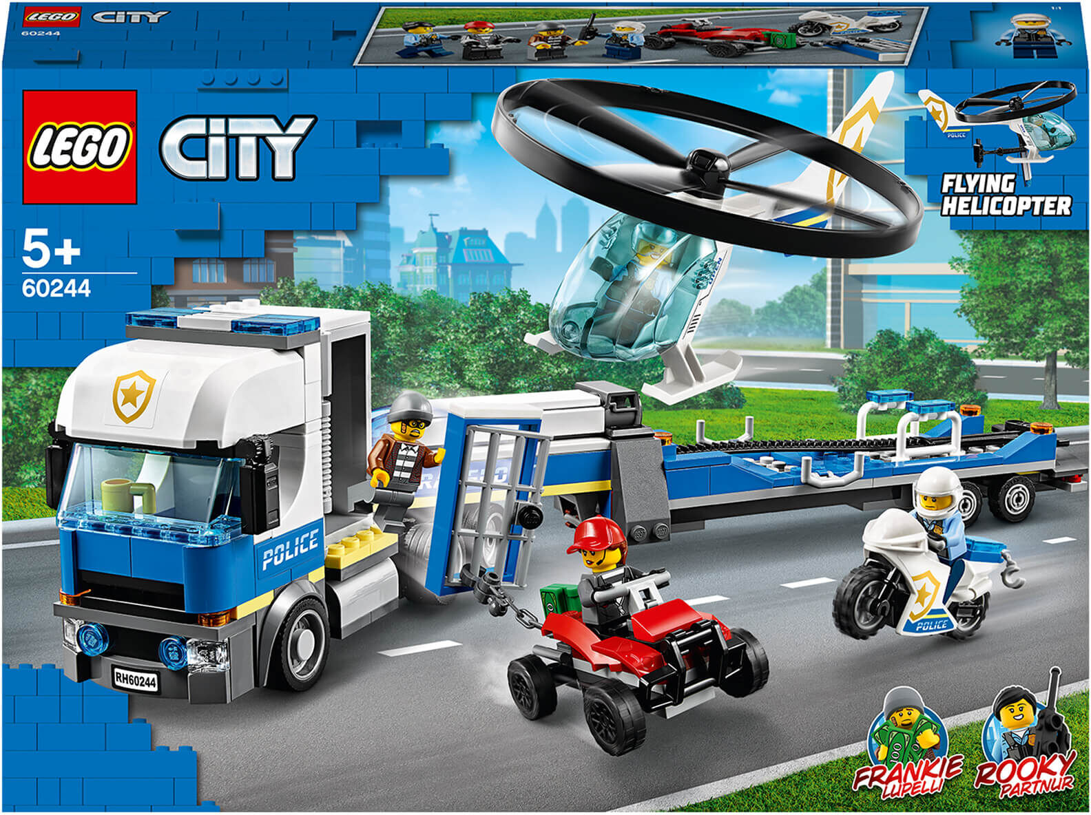 Lego City: Police Helicopter Transport Building Set (60244)