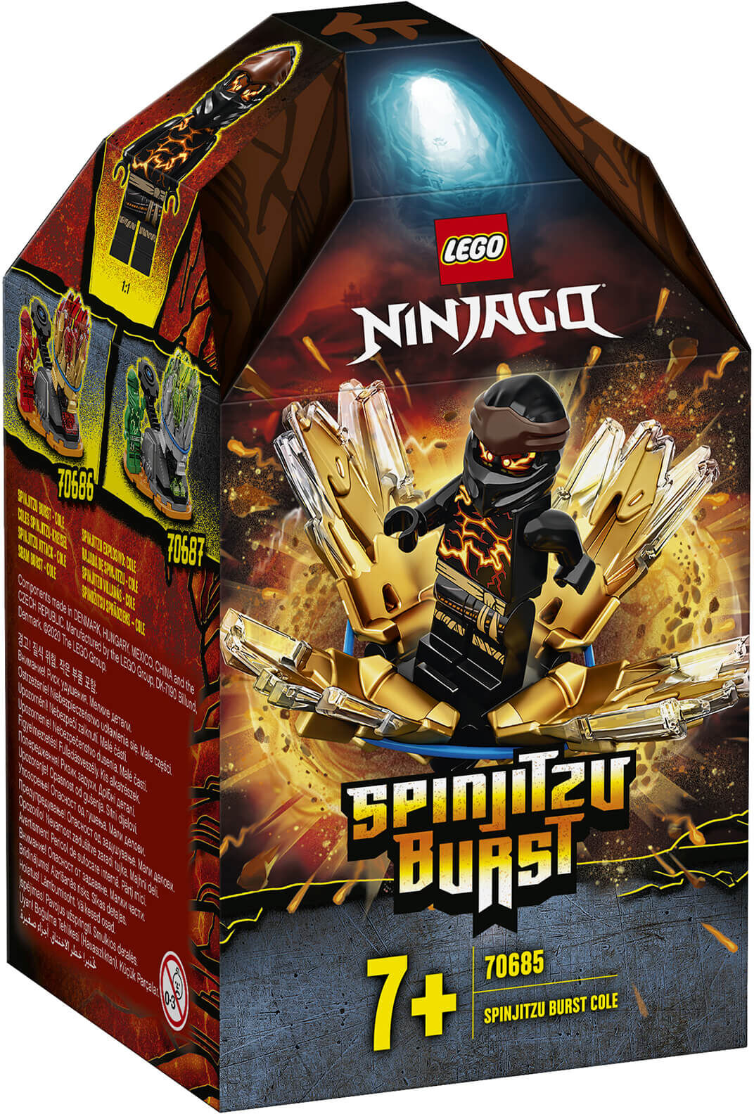 Lego NINJAGO: Spinjitzu Burst - Cole Spinner Black Ninja (70685)