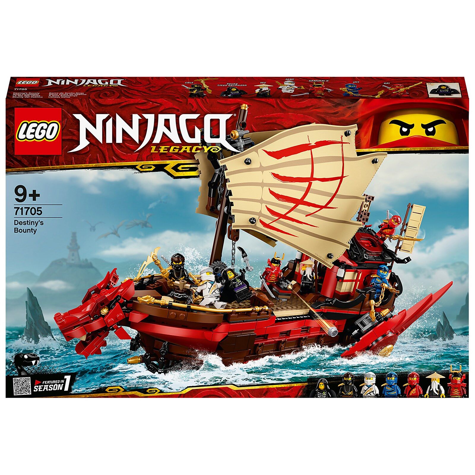 Lego NINJAGO: Legacy Destiny's Bounty Ship Set (71705)-unisex