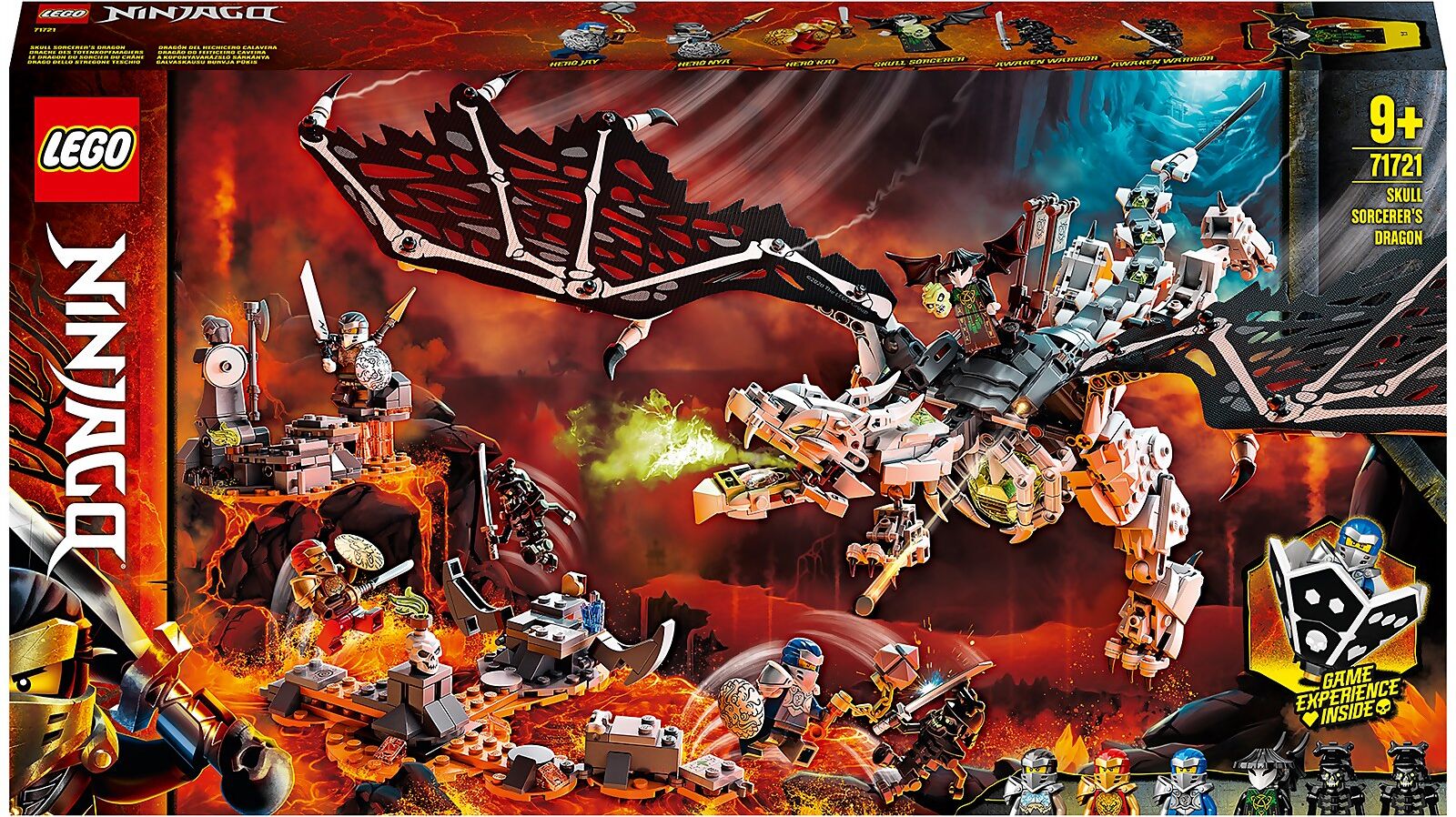 Lego NINJAGO: Skull Sorcerer's Dragon Board Game Set (71721)