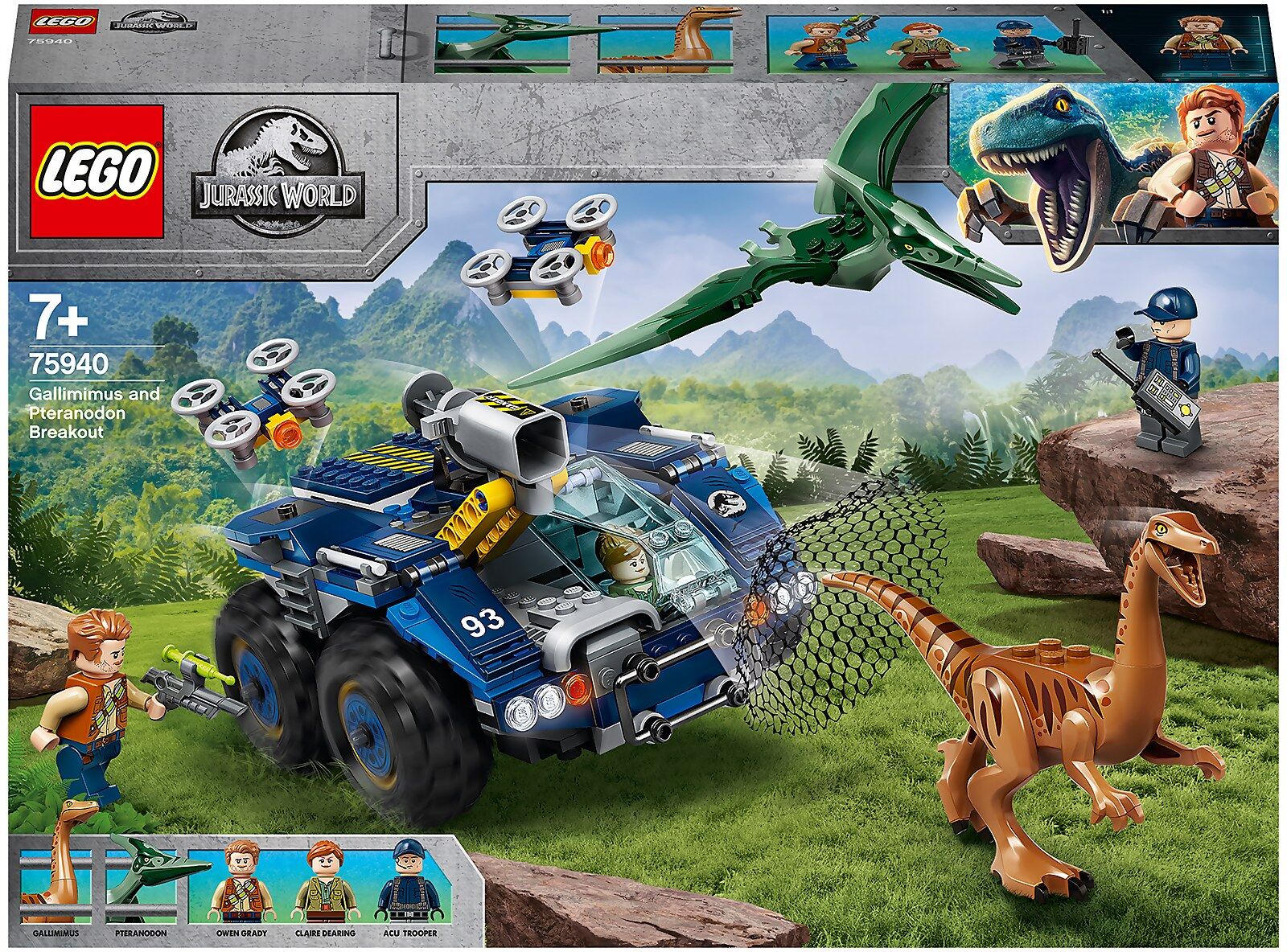 Lego Jurassic World: Pteranodon Dinosaur Breakout Toy (75940)