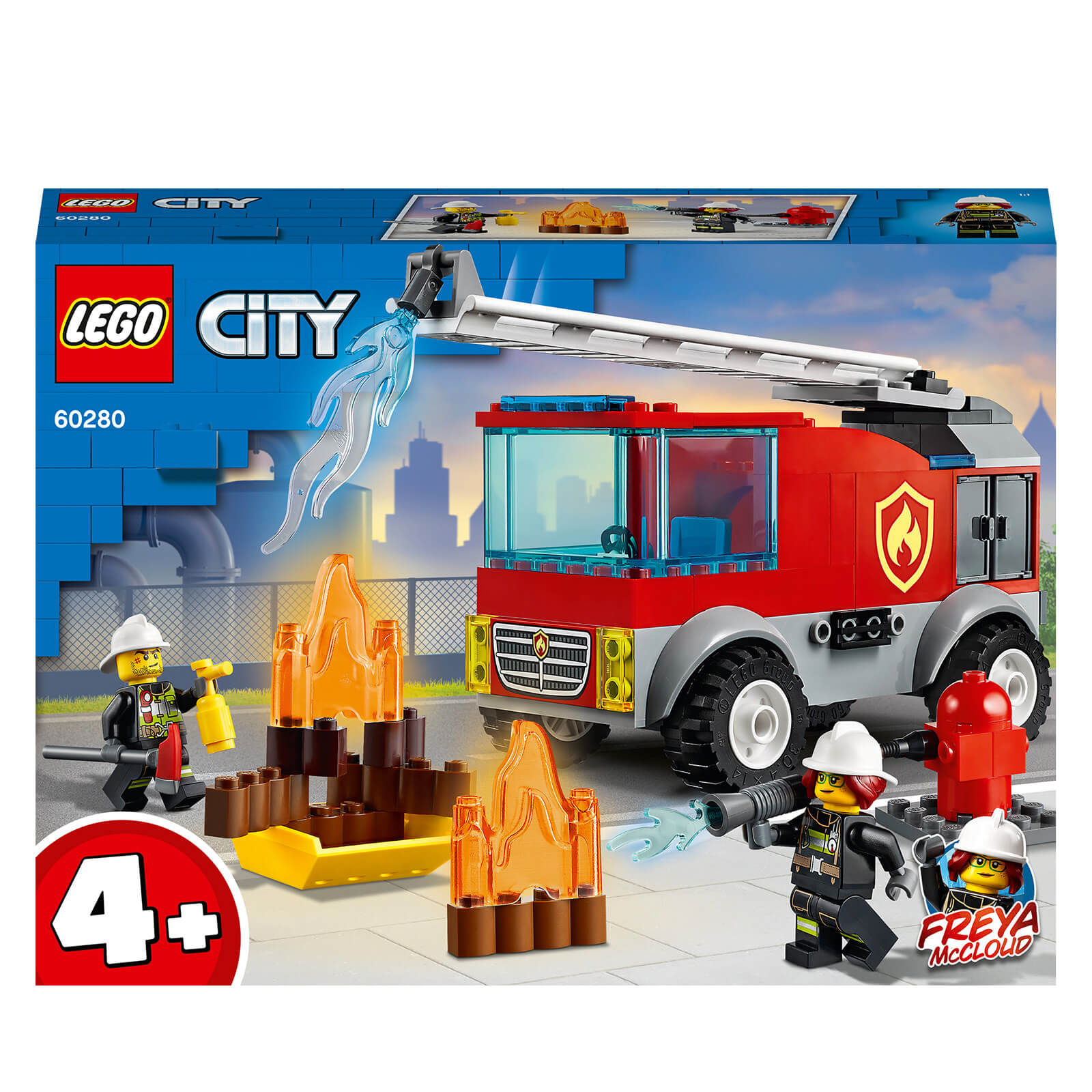 Lego City: Fire Ladder Truck Building Set (60280)