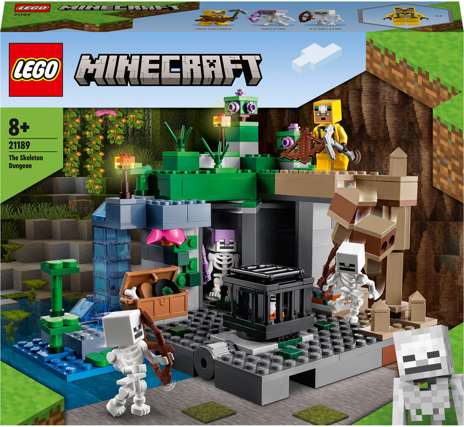 LEGO Minecraft: The Skeleton Dungeon, Buildable Toy (21189)