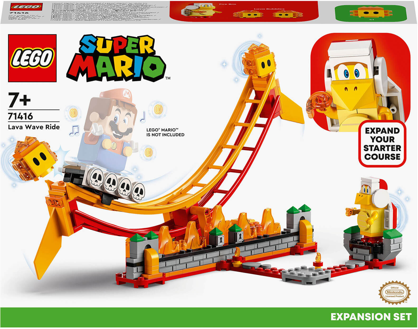 LEGO Super Mario Lava Wave Ride Expansion Set Toy (71416)