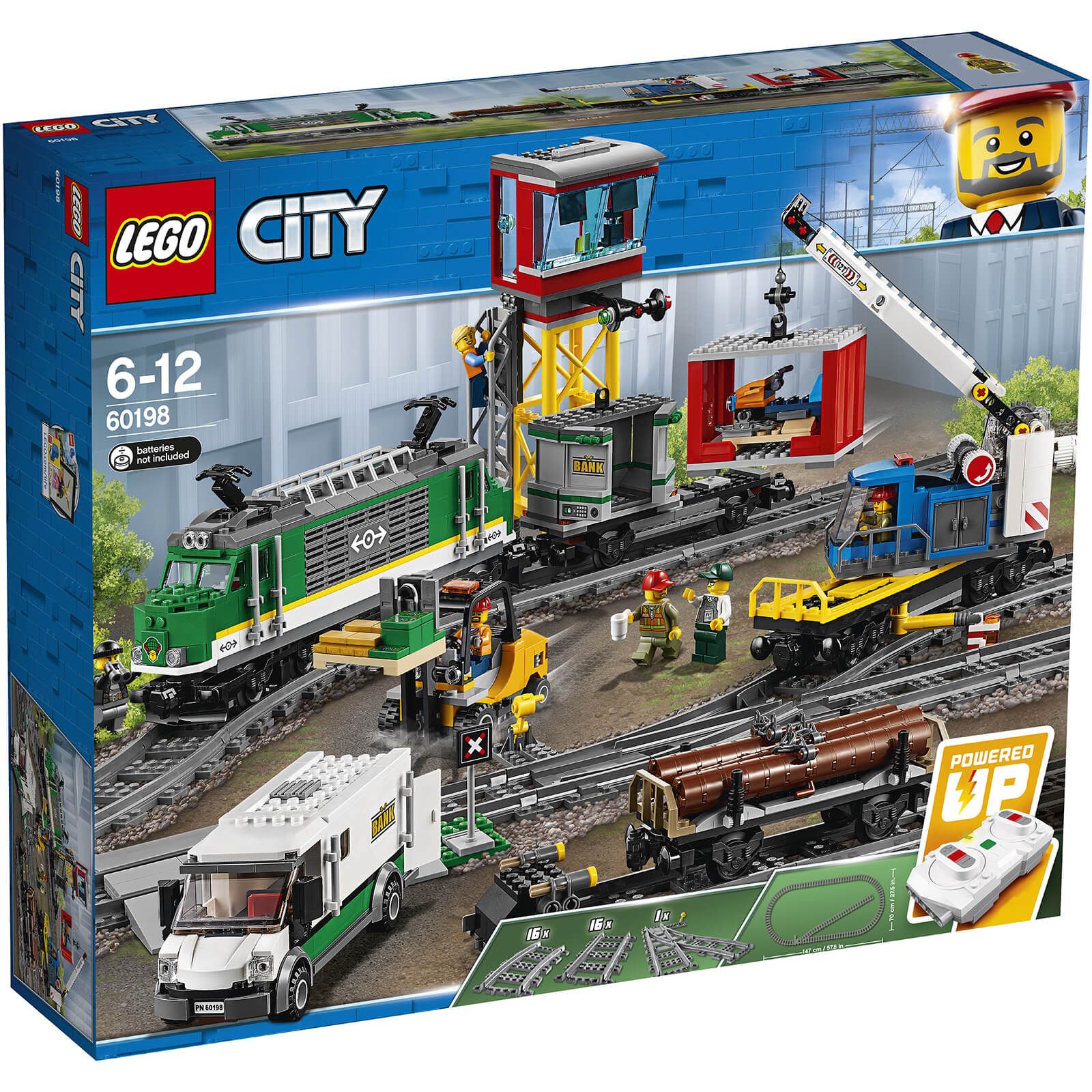 Lego City: Cargo Train RC Battery Powered Set (60198)-unisex