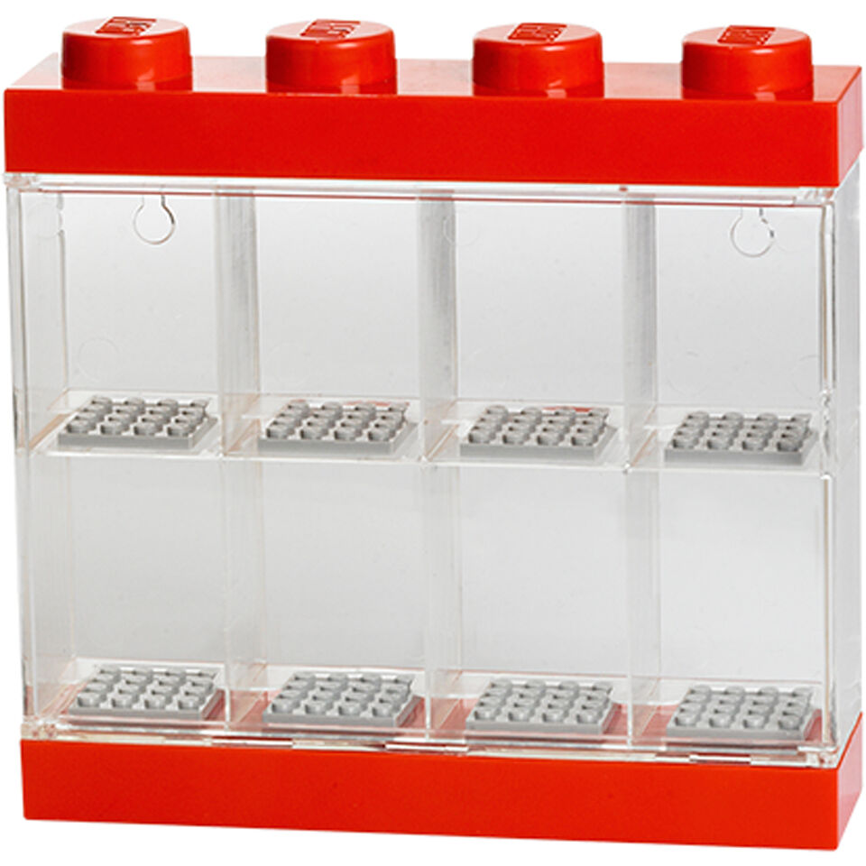 Room Copenhagen LEGO Mini Figure Display (8 Minifigures) - Bright Red