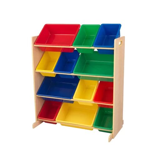 KidKraft Sort It & Store It Toy Organiser KidKraft Finish: Oak  - Size: 45cm H X 90cm W X 50cm D