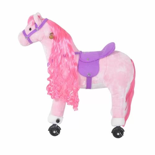 Zoomie Kids Faria Rocking Horse Zoomie Kids Colour: Pink  - Size: 61cm H X 102cm W X 30cm D