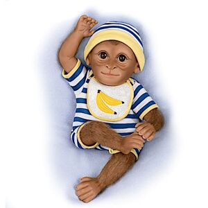 Photos - Doll The Ashton-Drake Galleries So Truly Real Kirby Monkey Baby  With Hand