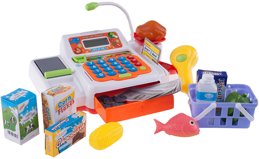 Trademark Hey! Play! Pretend Electronic Cash Register w/ Rea NoColor NoSize