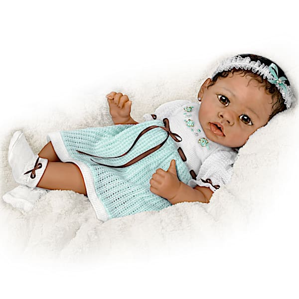 The Ashton-Drake Galleries Alicia's Gentle Touch Realistic Interactive Baby Doll