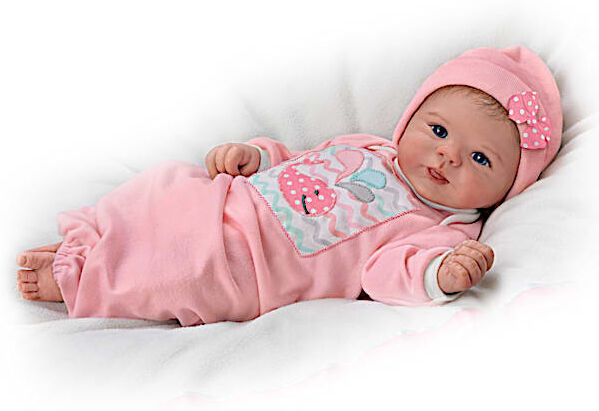 The Ashton-Drake Galleries Little Squirt Lifelike Newborn Baby Doll