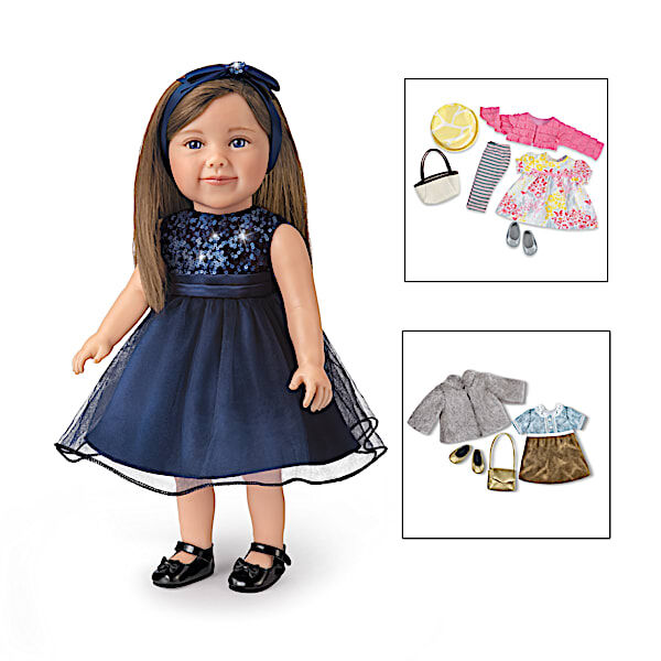 The Ashton-Drake Galleries Lucy's Big Adventures Play Doll Gift Set