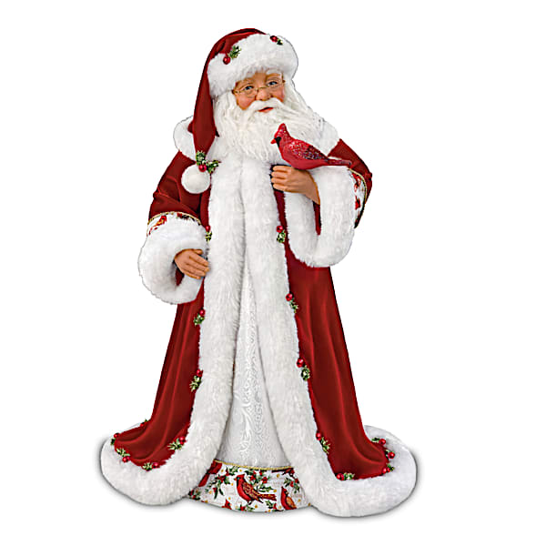 The Ashton-Drake Galleries Karen Vander Logt Winter Blessings Musical Santa Doll