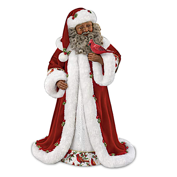 The Ashton-Drake Galleries Karen Vander Logt Winter Blessings Musical Santa Doll