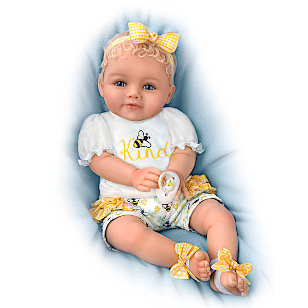 The Ashton-Drake Galleries Ping Lau Bee Kind Baby Doll With Magnetic Pacifier