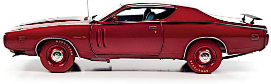 The Hamilton Collection 1:18-Scale 1971 Dodge Charger R/T Ultra Red Diecast Car