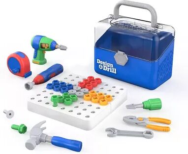 Educational Insights Design & Drill Toolbox Educational Toy, Multicolor