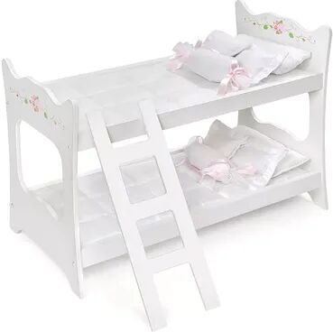 Badger Basket Doll Bunk Bed, White