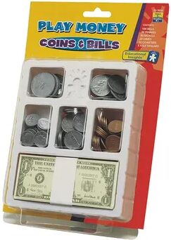 Educational Insights Play Money Coins & Bills, Multicolor