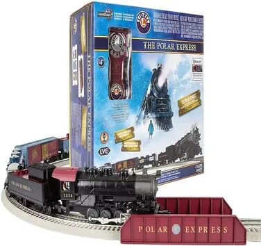 Lionel The Polar Express Freight Electric O Gauge Train Set with Bluetooth 5.0, Multicolor