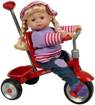 Kid Concepts 12-Inch Baby Doll With Trike, Multicolor