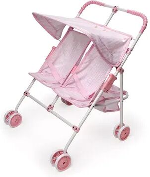 Badger Basket Double Doll Folding Stroller, Pink