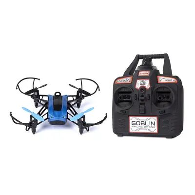 World Tech Toys Elite Goblin 2.4GHz 4.5CH 25 MPH RC Racing Drone Quadcopter (Blue), Multicolor