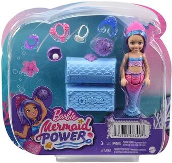 Barbie Mermaid Power Chelsea Doll with 2 Pets & Accessories, Multicolor