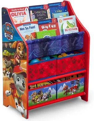 Delta Children Paw Patrol Book & Toy Organizer, Multicolor